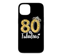 80th Birthday Women Gift - Eighty and Fabulous Case for iPhone 13