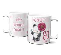 80th Mug Personalised 80th Cup 80th Photo Gifts Present for 80th Birthday Cute 80th Gift for Gran Grannie Grandma Nan Nana Fast Delivery Add Special Message