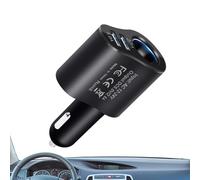 80W 12V/24V Dual Port Fast USB Car Charger | ABS Multi Function Cigarette Lighter Socket Splitter | Universal Car Phone Charger 2.1A | PE Charging Adapter