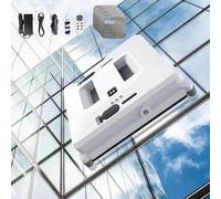 80w 3000pa Square Robot Window Cleaner, Robotic Home Automatic Glass Cleaner, Double Water Spraying, Strong Suction| Resistance Closed 20min for Interior Outside Windows
