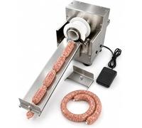 80W Electric Sausage Tying Machine with Foot Pedal for Meat Processing | Reverse thread winding speeds up twine loading, and the detachable guide tray enables compact storage and quick cleanup