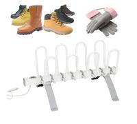 80W Electric Shoe & Boot Dryer Rack, 45-55C Constant Heat, 4-Pair | Silent overnight operation with a safety-covered switch - dries 4 pairs of footwear at once with low energy use