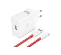 80W Fast Charger with 1m USB-C Cable for OnePlus 12, 12R, 11, 10T, SUPERVOOC Wall Charger for OnePlus 10 Pro, Nord CE, 3 Lite