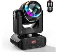 80W LED Moving Head Light, LED Stage Light, Rotating 18-Facet Prism DJ Lighting Stage Lights 10 Gobos 8 Colors with Remote Control for Wedding Christmas Birthday DJ Disco