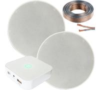 80W Mini WiFi Stereo Amplifier & 2x 70W 5.25 Inch Slim Ceiling Speaker System