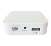 80W Mini WiFi Stereo Amplifier & 4x 70W Black Wall Mounted Speaker Audio System Loops Black One Size