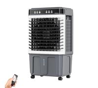 80W Portable Evaporative Air Cooler, Water Cooling with Large Water Tank, Remote Control, 12H Timer & 3 Speeds for Indoor Room & Bedroom