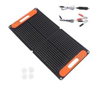 80W Portable Folding Solar Panel Double USB Port Waterproof ETFE Solar Panel Charging Device Portable Mobile Power Phones Tablets Power Stations