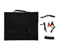 80W Portable Solar Panel Bag Monocrystalline Silicon Solar Charging Module High Efficiency 23% Conversion with 3 Output Ports for Outdoor Camping Hiking