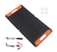 80W Portable Solar Panel Folding Battery Charging Device Double USB Port Waterproof ETFE Portable Mobile Power