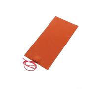 80W Silicone Heating Pad Waterproof 5V 100x200mm Hot Plate Heater for Automotive Fuel Tank Water Tank Battery Anti Freeze Thermal Insulation Applications