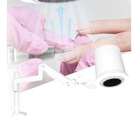 80W Vacuum Nail Dust Collector, Adjustable Suction Professional Nail Dust Extractor, Table Mount/Purifies the Air Nail Dust Collector Quiet, with Dimmable LED
