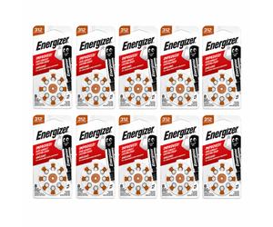 80x Energizer AC312E 312 PR41 Hearing Aid Batteries EU Seller