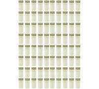 80x Grave Candle No. 3 White Mourning Light with Lid Grave Candle Burner