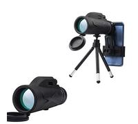 80x100 HD Monoculars Telescope BAK4 Waterproof and Fogproof, Magnification Portable Monocular Telescope, with Tripod and Universal Phone Holder for Bird Watching/Sightseeing