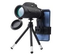 80X100 HD Zoom Telescope Monoculars, Waterproof Clear Telescopes with Smartphone Holder, Tripod for Bird Watching, Hiking, Camping, Concerts