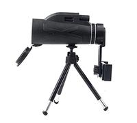 , 80X100 High Power Monocular, Waterproof Monocular Clear FMC BAK4 Prism with Tripod, Telescope for Bird Watching, Camping, Hiking, Travelling, Wildlife, Black