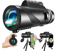 80x100 Monocular-Telescope High Powered for Smartphone Low Night Vision Monoculars for Adults High Definition Monocular Telescope for Stargazing Hunting Wildlife Bird Watching Travel Camping Hiking