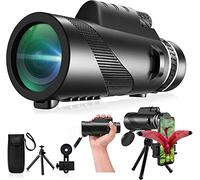 80x100 Monocular-Telescope High Powered for Smartphone Monoculars for Adults High Definition Monocular Telescope for Stargazing Hunting Wildlife Bird Watching Travel Camping Hiking