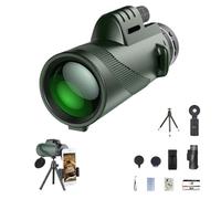 80x100 Monocular Telescope,monocular telescope connected to a mobile phone,Adults High Definition Monoculars,Telescopes for Stargazing Hunting Wildlife Bird Watching Travel Camping Hiking