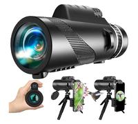 80x100 monocular telescope with high power is suitable for smartphones, stargazing, hunting wild animals and camping