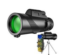 80X100 Powerful Monocular Telescope Phone Camera Zoom Tripod Telescope Phone Clip for Outdoor Camping Accessories