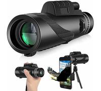 80X100 Super Zoom Monocular Spotting Scope Prism Wide Angle Handheld Telescope with Phone Tripod Scope Camping 2023 gift