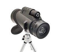80X100 Super Zoom Monocular Telescope Spyglass Prism Wide Angle Handheld Telescope with Phone Tripod Scope Camping