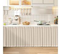 80x120cm Cabinet Sink Skirt Striped Lines Drape for Bathroom & Kitchen Under Sink Privacy Cover Classroom & Home Décor Stylish & Functional Cabinet Décor.