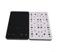 80x133mm 54 Hole Backing Pad for Pneumatic Grinding Tools, Soft Sponge Buffer with Shock Absorption & Self-, Abrasive Sanding Interface