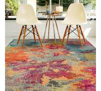 Cloud Galactic Abstract Geometric Modern Cotton Backing Rug For Living Room Bedroom And Dining Room-80Cm X 150Cm