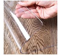 80x280cm Transparent PVC Desk Protector, 1.5mm Thick Waterproof Film for Office, Dining Table, Sofa - Soft Glass Cover, Full Size Desk Mat