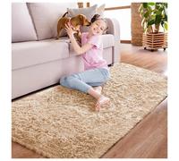 (80X300cm, Beige) NON SLIP BATH DOOR MATS SHAGGY SOFT KITCHEN HALLWAY RUNNER RUGS
