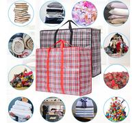 (80x60x30cm, blue) pack of 5 Laundry Bags Reusable LARGE XL Storage