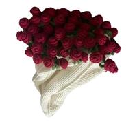 80x80 Cm Cotton Crochet Roses Blanket Flower Bouquet Blankets Handmade Lightweight Romantic Foldable Crochet Kit Beginner-Friendly Throws For Home Mother's Day Wedding Bed Photo Prop