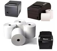 80x80mm, Premium Thermal Paper Till Receipt Rolls, Ultra Smooth, White, [Pack of 100], Compatible with All Major EPOS Printers, POS Terminals, Cash Registers