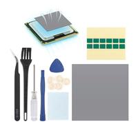 80x80mm PTM7950 Heatsink Thermal Pad for PS5 CPU GPU SSD Thermal Pad Phase Change Heatsink for Steam Deck CPU GPU SSD Heat Resistant Heat Sink Cooling Conductive Pads Accessories