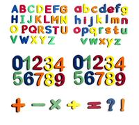 81 Pcs Fridge Magnets for Kids Magnetic Letters and Numbers for Children Colorful Alphabet and Chalkboard Magnetic Stickers Early Education Learning Tool for Elementary English and Math