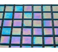 81 sheet 10mm Iridescent Micro Tile, Rich Turquoise