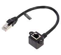 81040 Extension Ethernet F/UTP Cat: 6 0.25m PVC Black 26AWG DELOCK