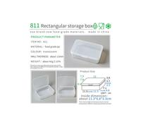 (811 5pieces) Small Rectan Lipstick Storage Box Food Grade PP Transparent Mini Case Clear Plastic Desktop Little Spare Part Packaging Boxes