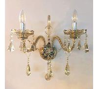 8118 Genuine K9 Crystal Chandelier Champagne 2, 5, 6, 7, 8,10,12,15, 18, 30, 32 Arms (2 Arm Wall Light)