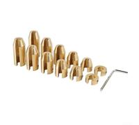 81214pack Motorcycle Brass Wheel Spoke Balance Weights Replacement Kit for Most Models (12pcs)