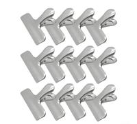 812pcs Stainless Steel Chip Bag Clips Set with Strong Spring Clamp for Sealing Food Snacks, Bread, Coffee and More (12pcs)
