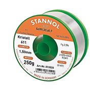 813020 Solder Wire Sn993Cu07 15mm 250g Lead Free Packaging: Coil STANNOL