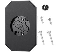 8141DBL Siding Mounting Kit - Black Outdoor Light Block Plate for 1/2 in Lap Double & 4 in Vinyl Siding