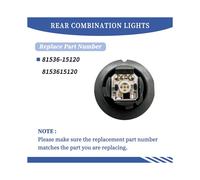 81536-15120 LR4B Rear LED Brake Tail Light Bulbs Light Source Module for Toyota Hilux 2016 - 2023
