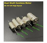 816 1020 1022 1215 1524 Dual Shaft Coreless electronic starter DC 6V 9V 12V High Speed Engine DIY RC Rail Train Toy Car ICXLPMC(8mmx16mm 13500RPM)