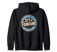 816 Is The City of Fountains | Vintage Kansas City Missouri Zip Hoodie