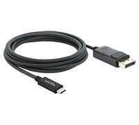 81702 Cable DisplayPort plug, USB C plug Textile L: 2m black DELOCK